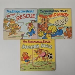 Vntg The Berenstain Bears Mini Story-books (Set of 3) Copyright 1983 GUC 5"x5.5"